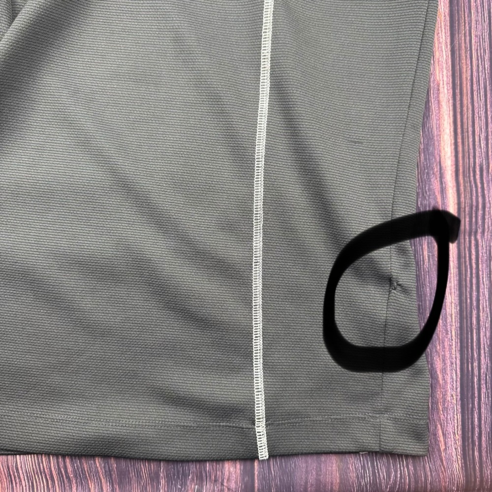 Ping Quarter Zip Pullover Size M Grey Polyester Golf Athleisure SensorCool Top - Picture 6 of 9